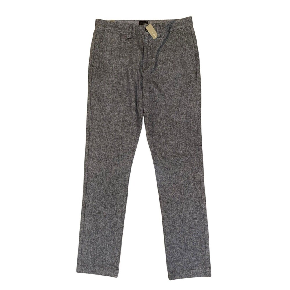 NWT J. Crew 770 Straight Dress Pants Gray Brushed Twill Stretch Size 29x32 $118